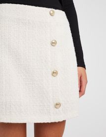 Jupe short en tweed