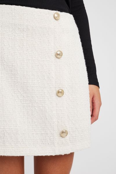 Jupe short en tweed