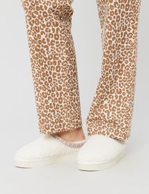 Chaussons mules moumoute