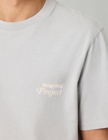 T-shirt garment dye imprimé