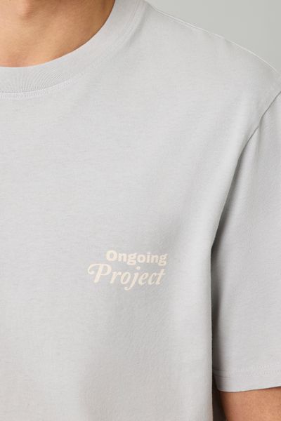 T-shirt garment dye imprimé