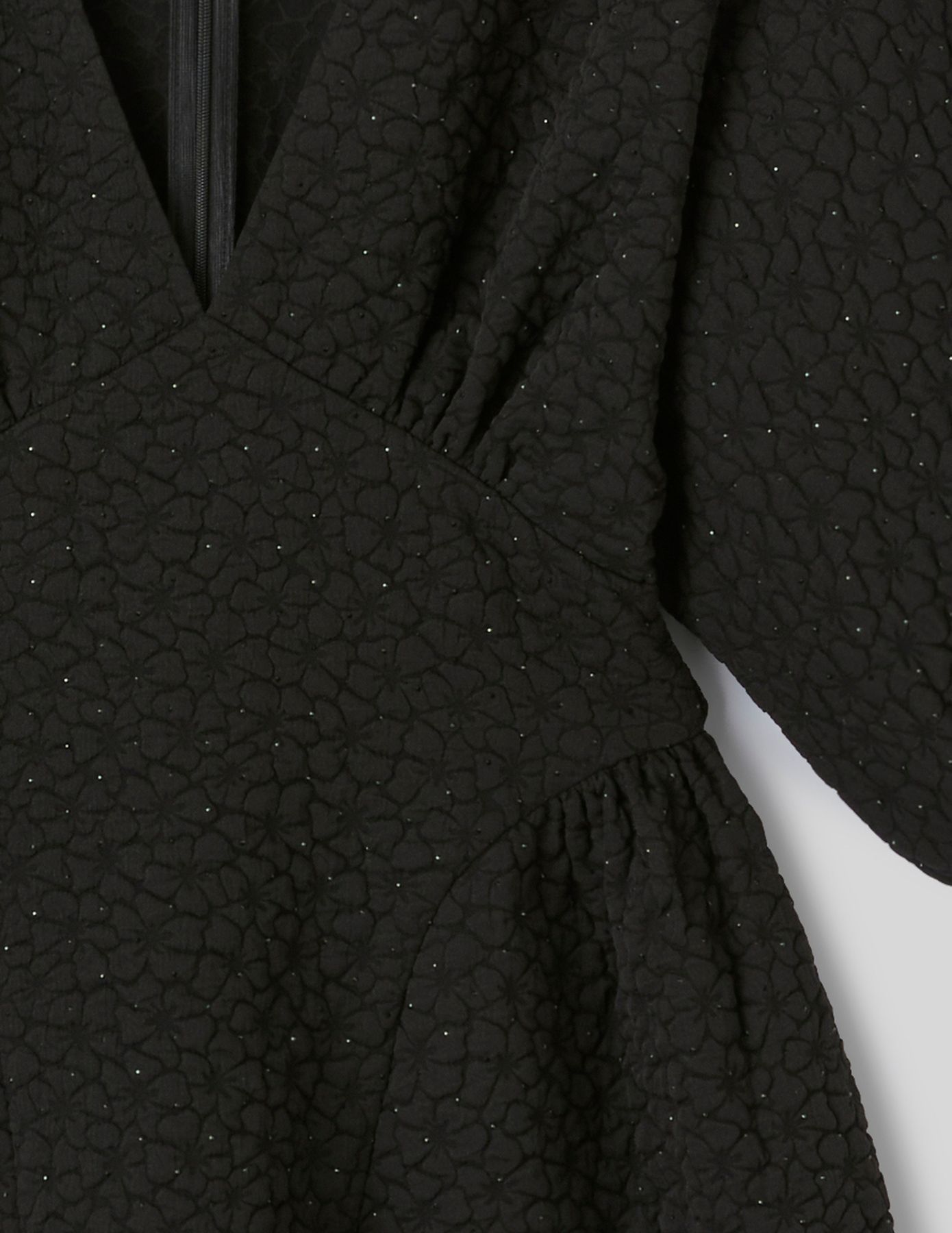 Robe courte textur&eacute;e
