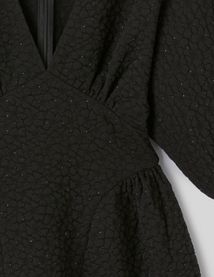 Robe courte textur&eacute;e