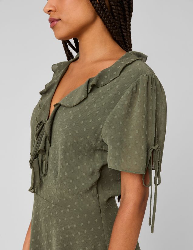 Robe courte en plumetis