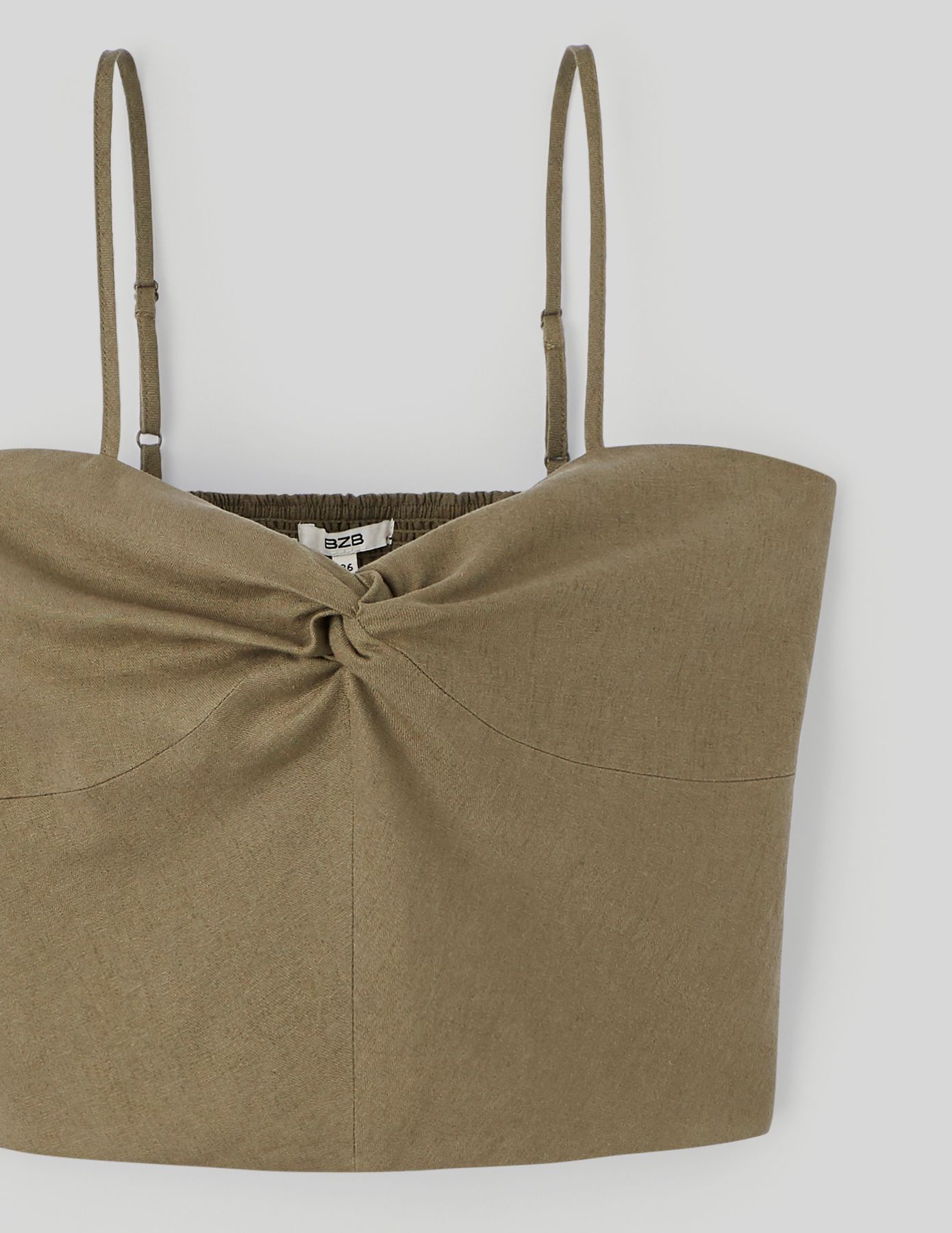 Top bustier en lin