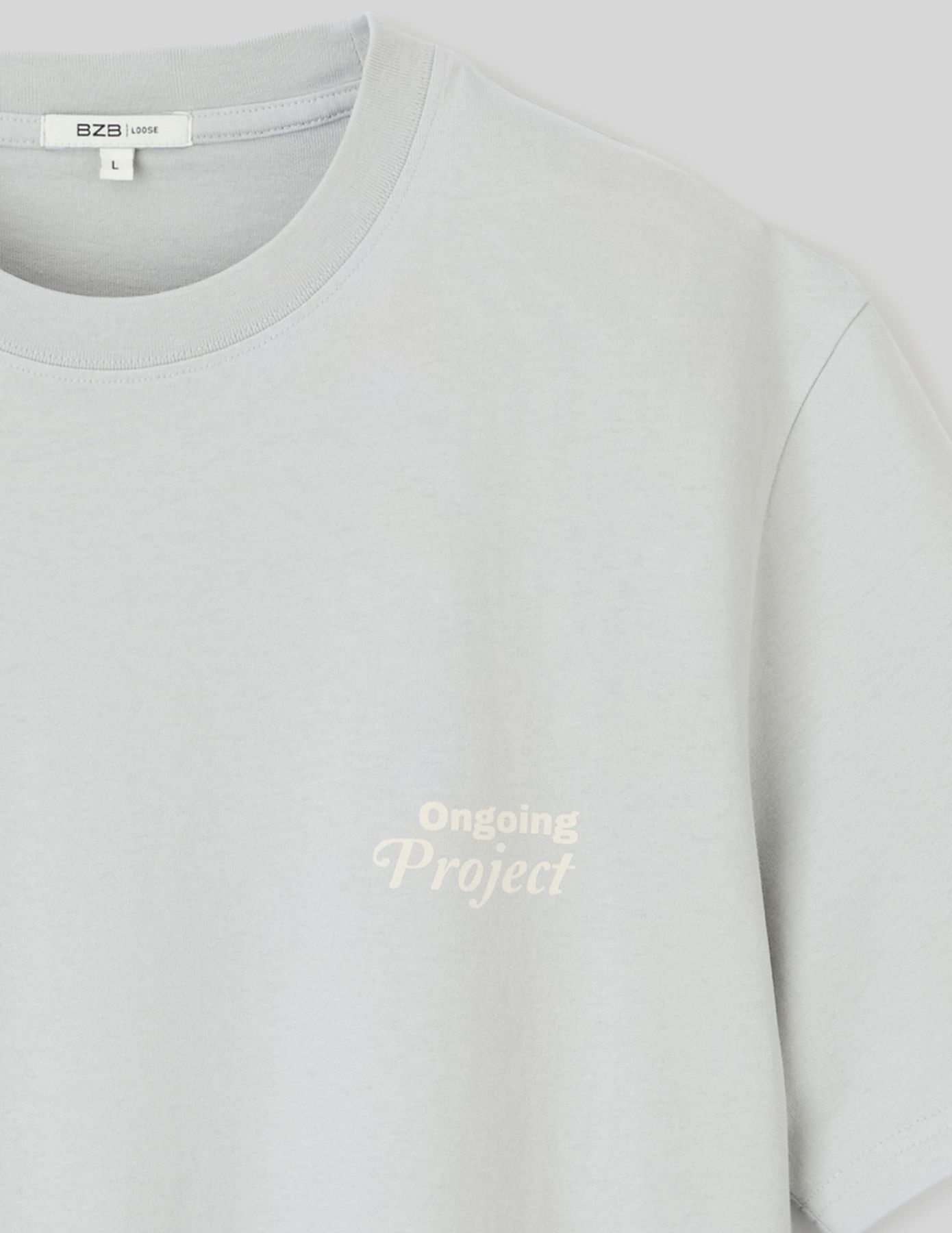 T-shirt garment dye imprimé