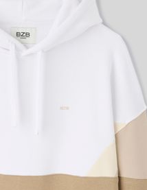 Sweat à capuche colorblock