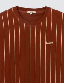 T-shirt rayures baseball