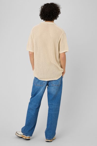 Polo en maille filet