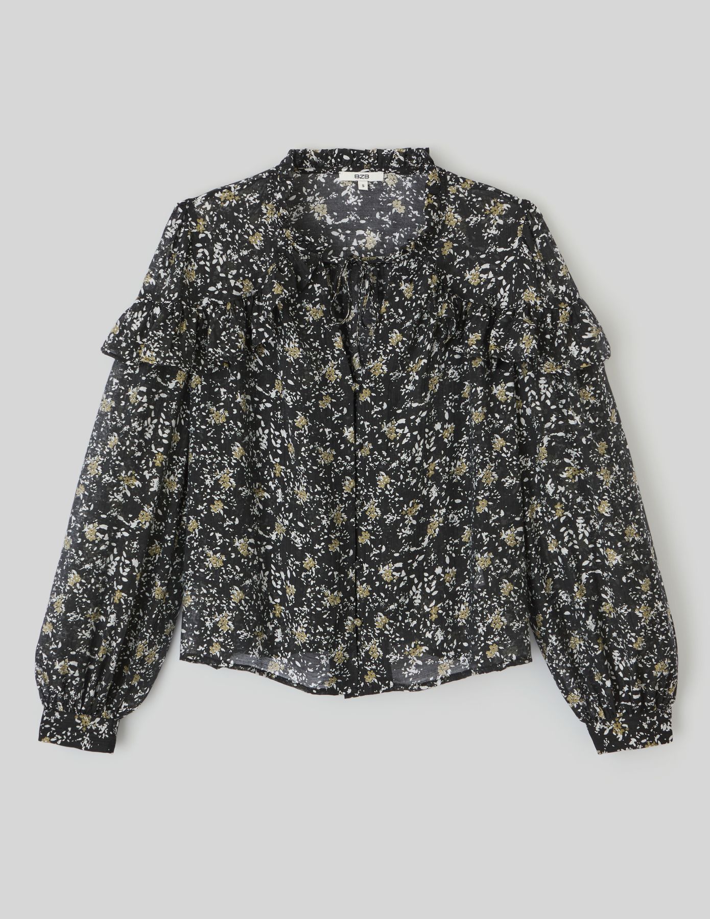 Blouse en voile imprimée