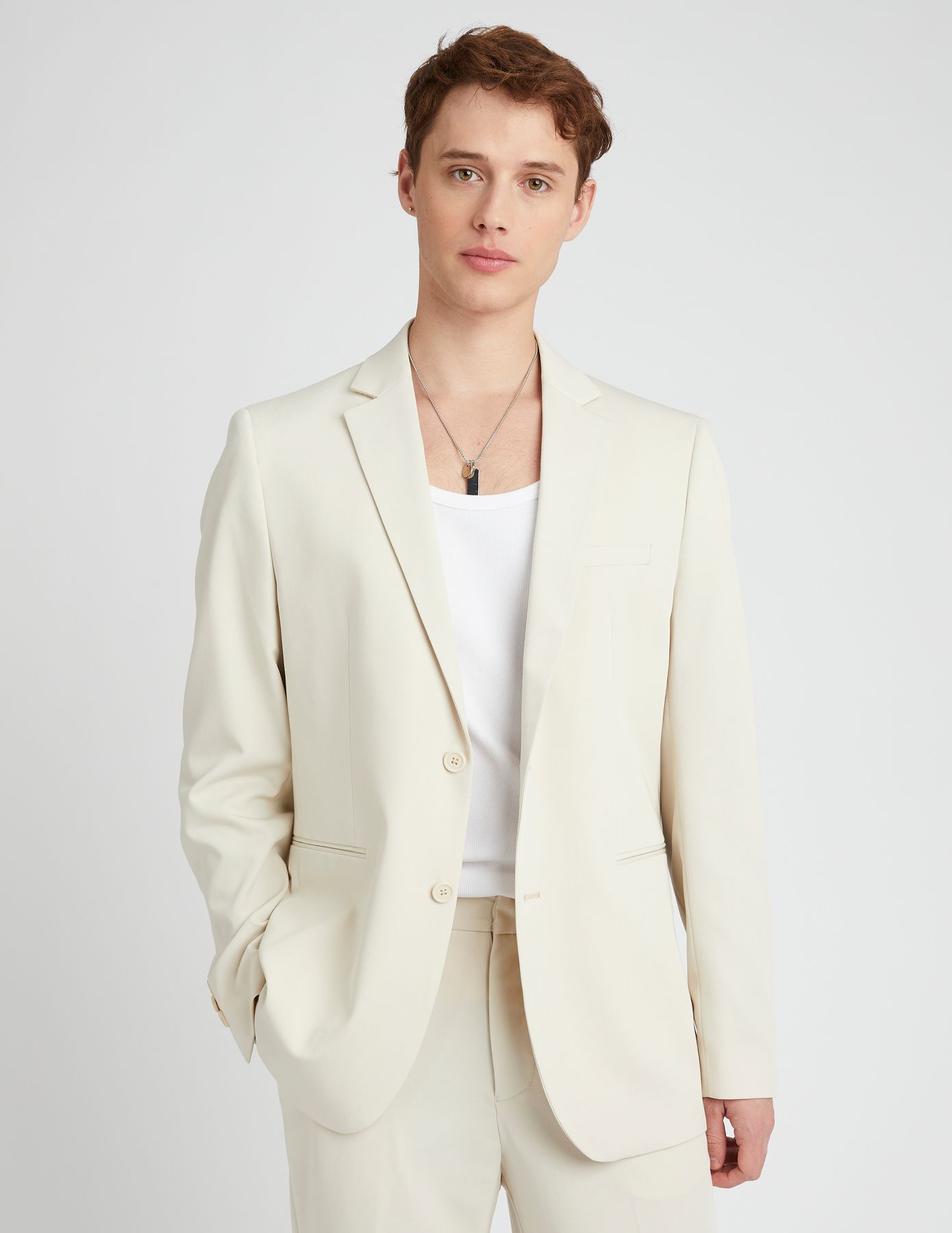 Veste de costume coupe droite