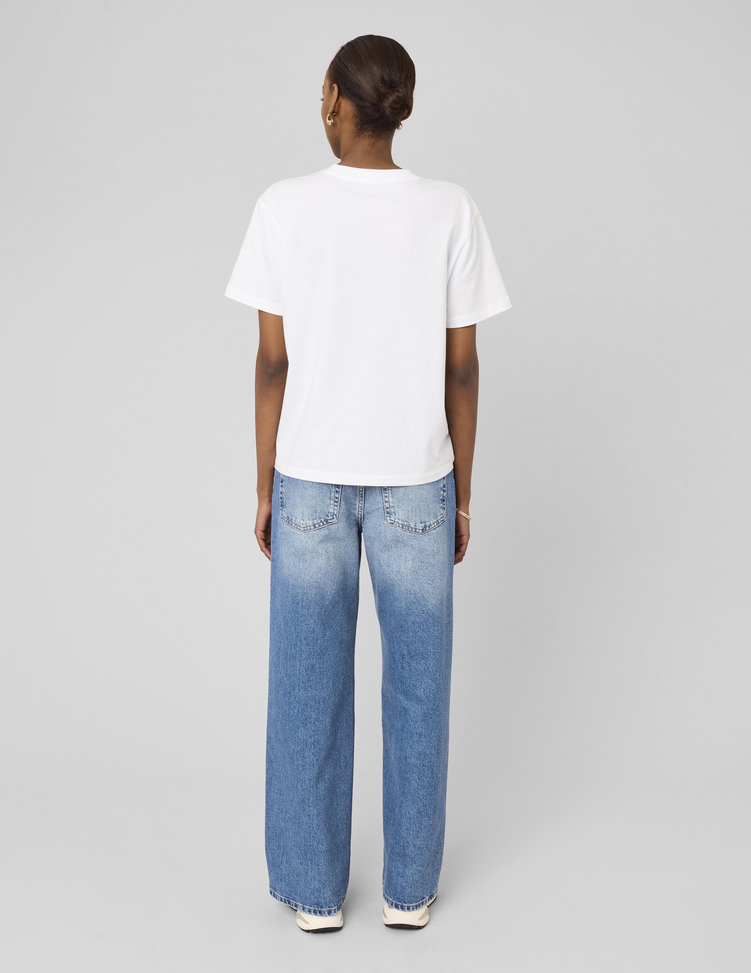 Jean wide leg taille basse