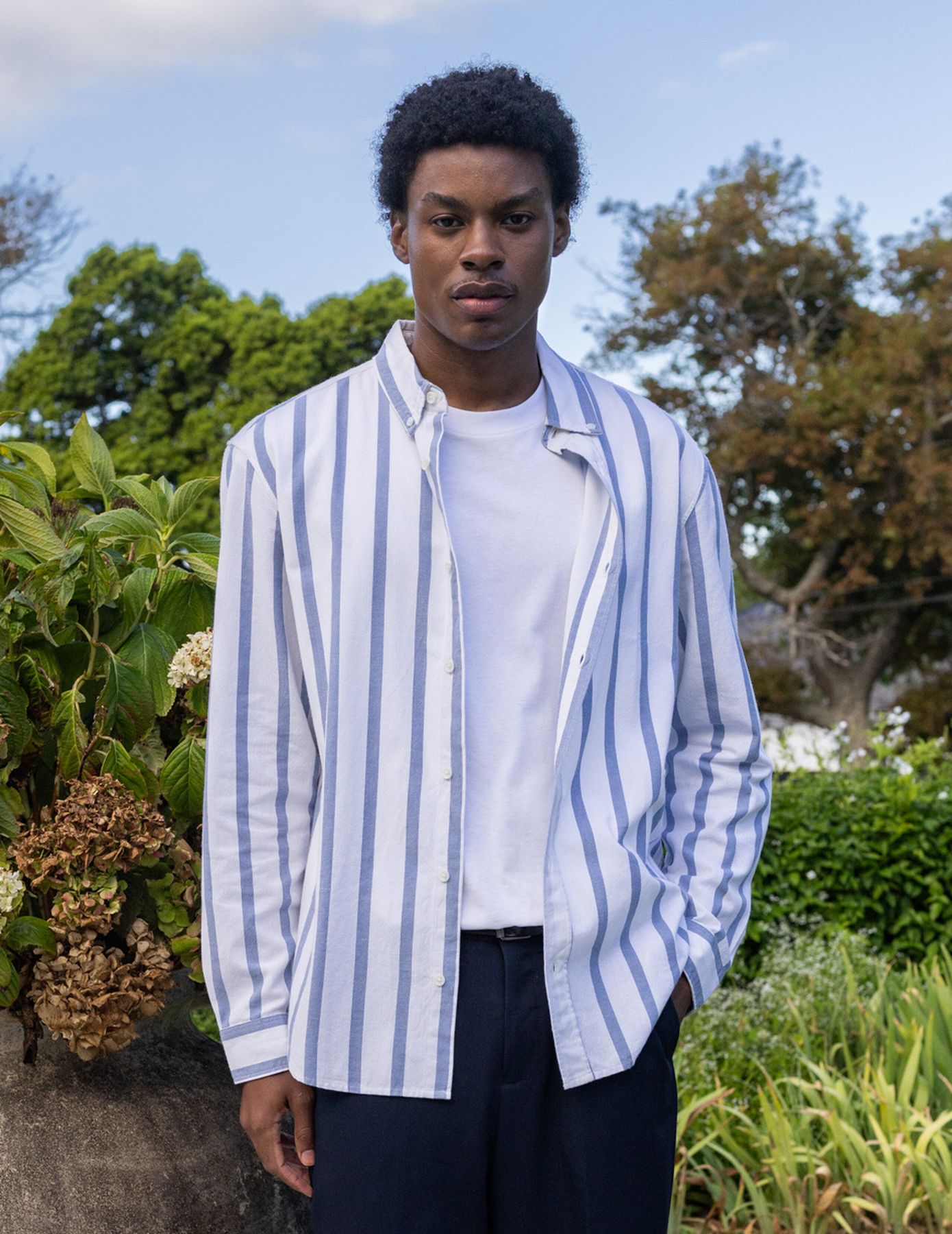 Chemise manches longues ray&eacute;e