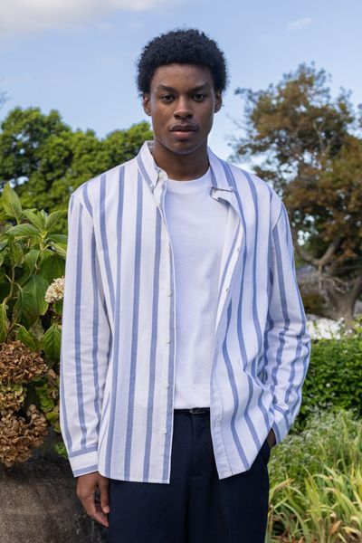 Chemise manches longues ray&eacute;e