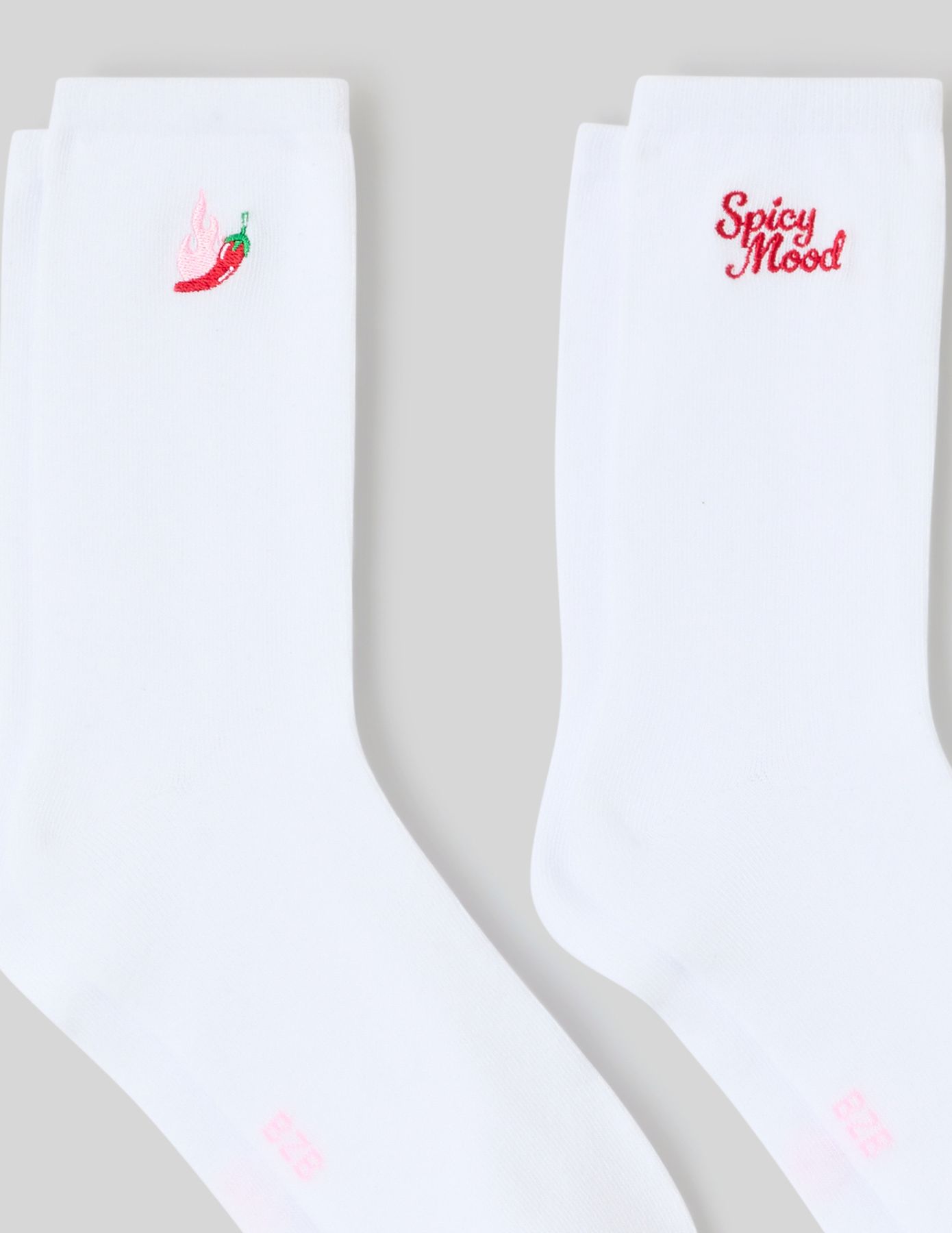 Lot de 2 paires de chaussettes bordées