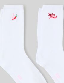 Lot de 2 paires de chaussettes bordées