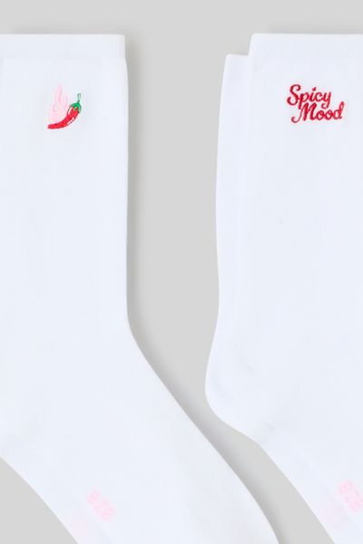 Lot de 2 paires de chaussettes bordées