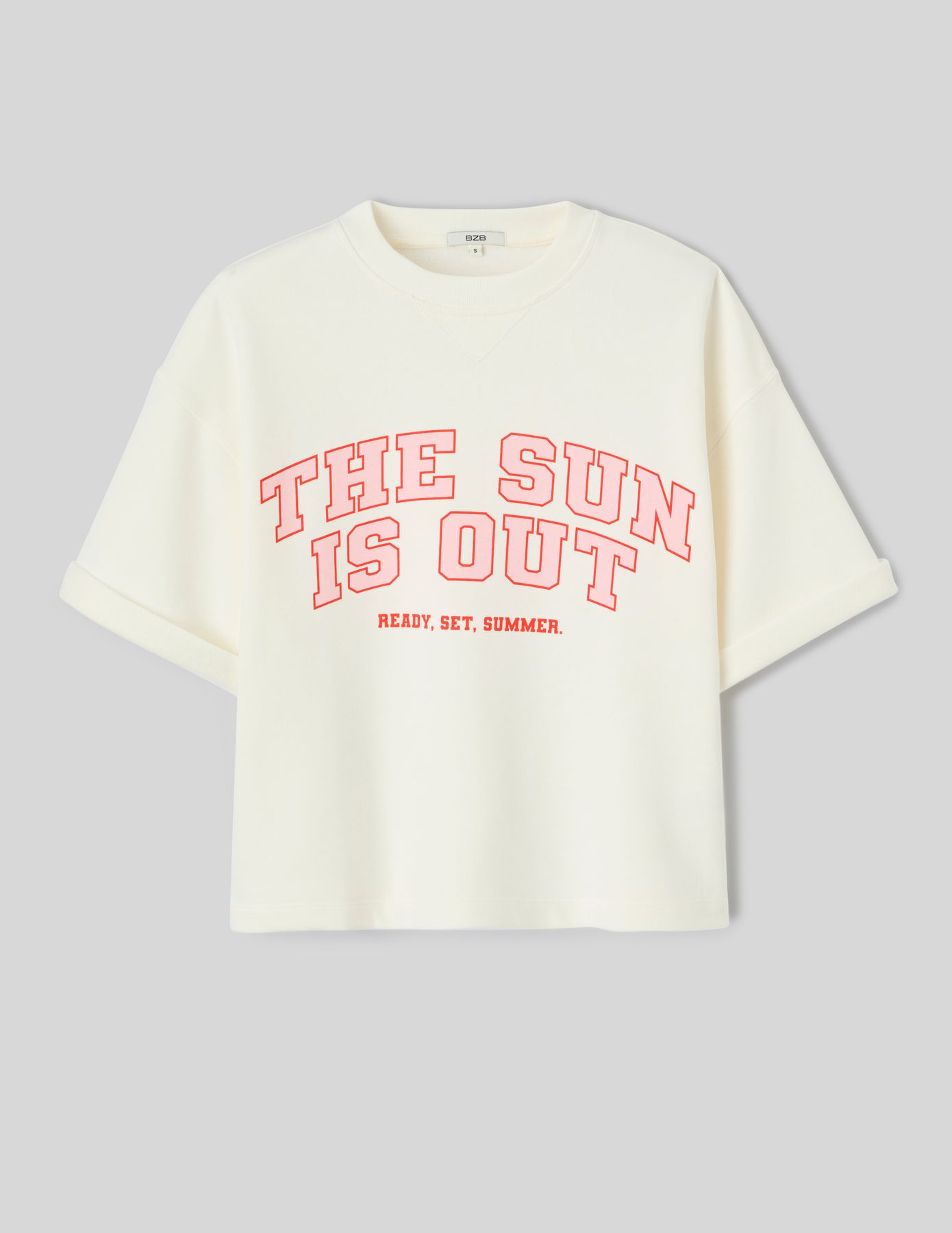 Sweat imprim&eacute; manches courtes