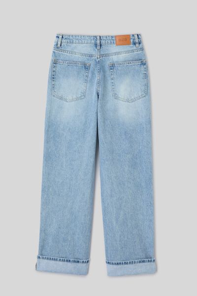Jean baggy &agrave; revers