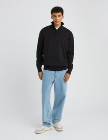 Pull col montant zippé