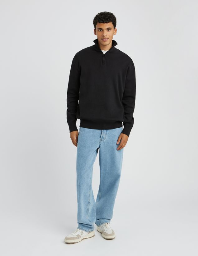 Pull col montant zipp&eacute;