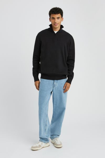 Pull col montant zippé