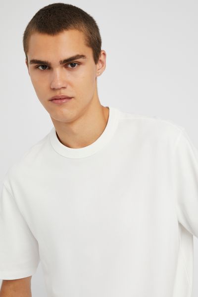 T-shirt lourd touch&eacute; peau de p&ecirc;che