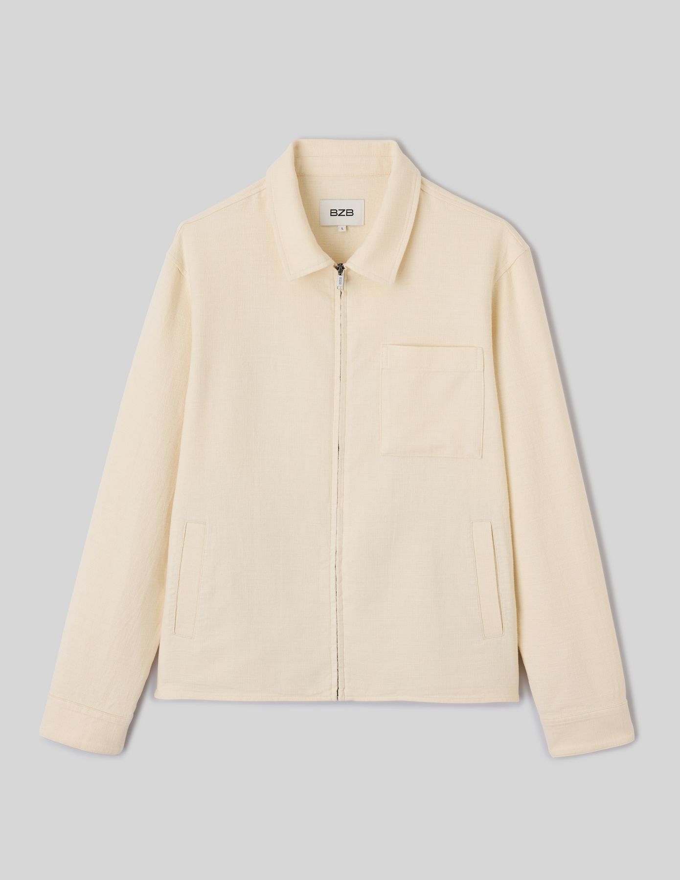 Veste zipp&eacute;e textur&eacute;e