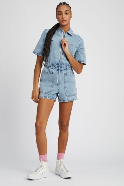 Combi short en jean