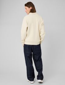 Cardigan zipp&eacute; col polo