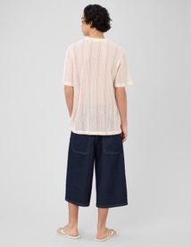 T-shirt tricot &agrave; rayures