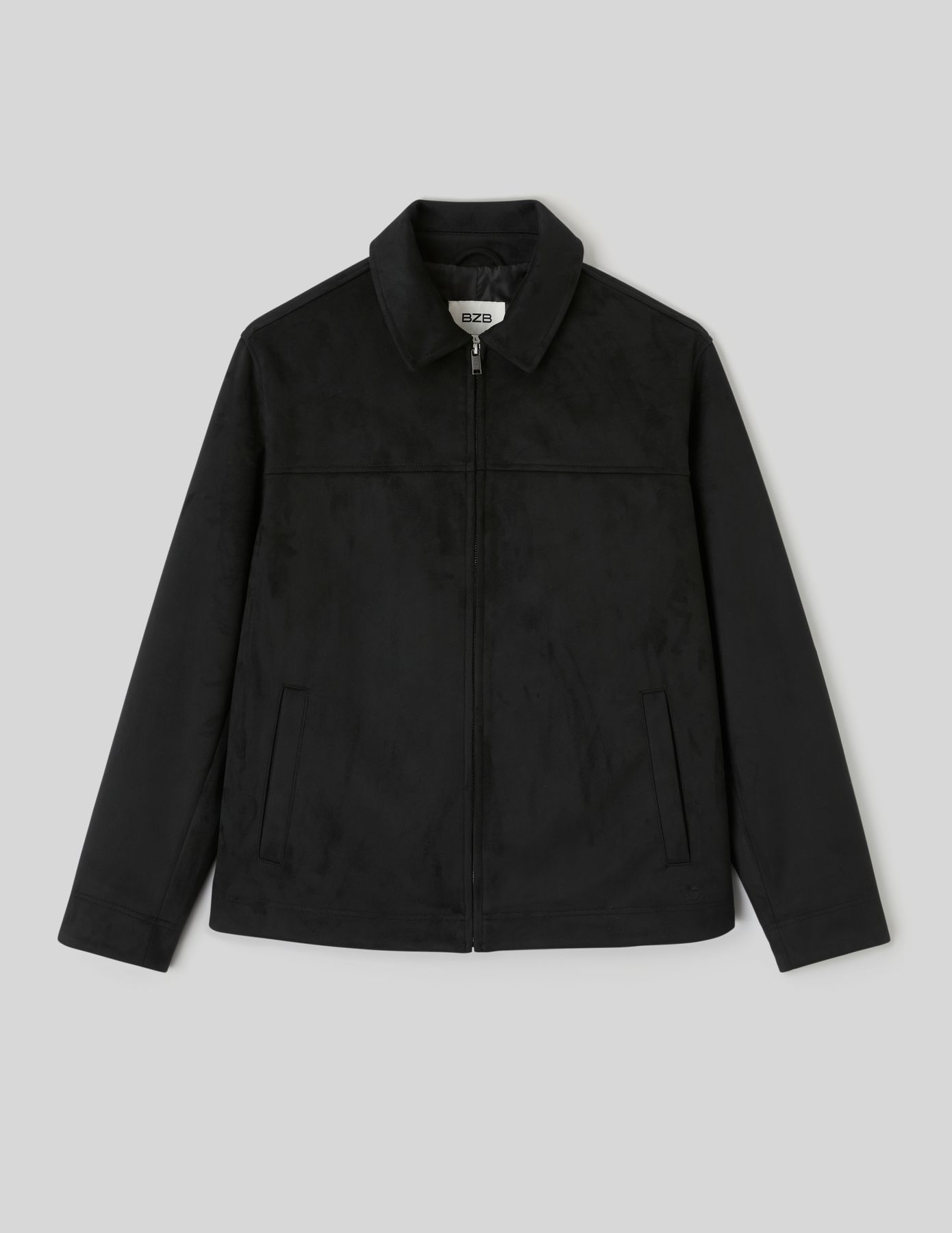 Veste zipp&eacute;e en su&eacute;dine