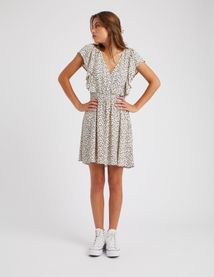 Robe courte imprim&eacute;e