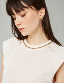 Top sans manches avec détail chaîne