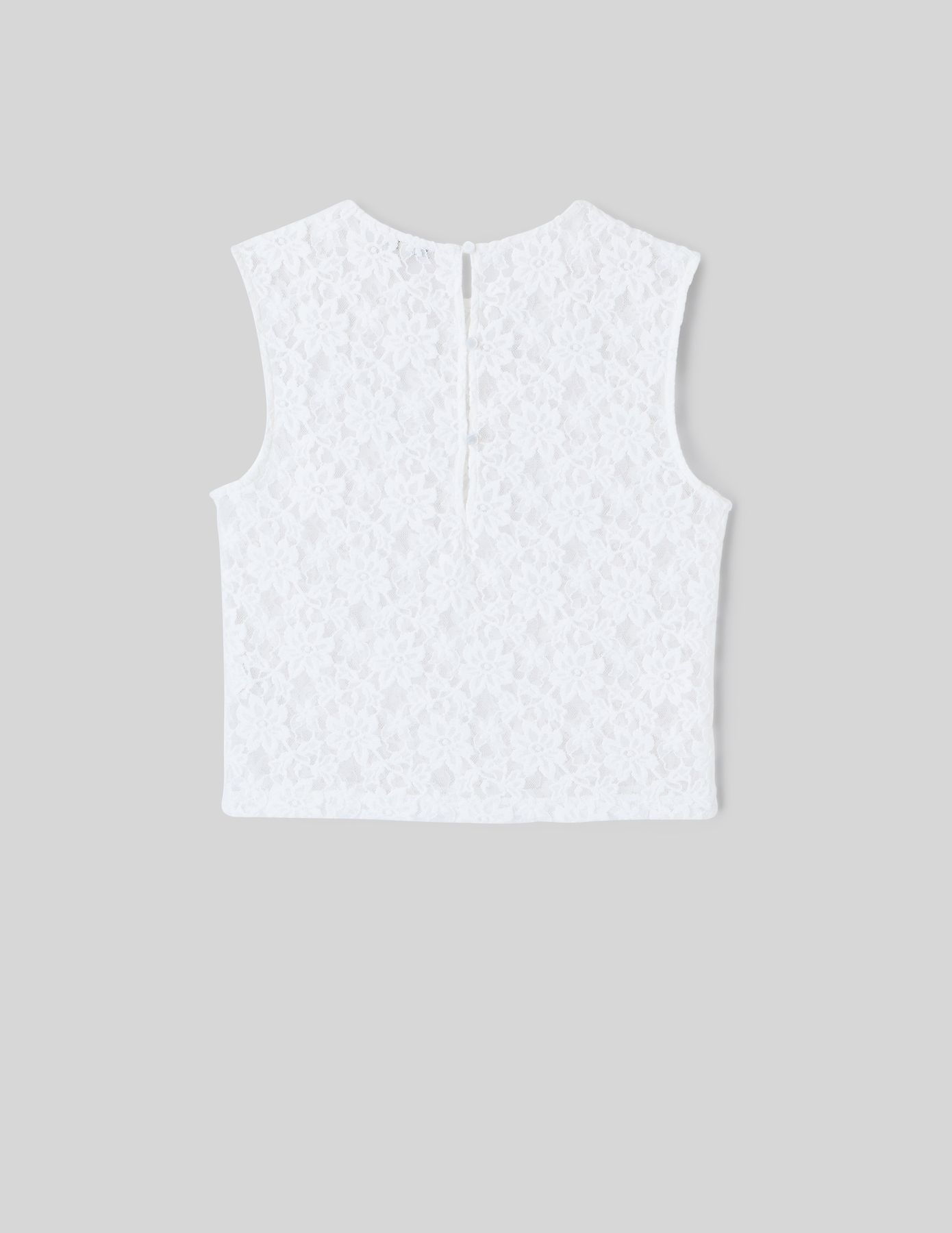 Top sans manche en dentelle