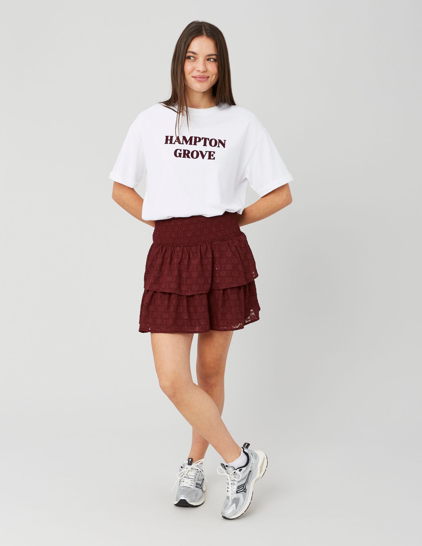 Jupe courte jacquard