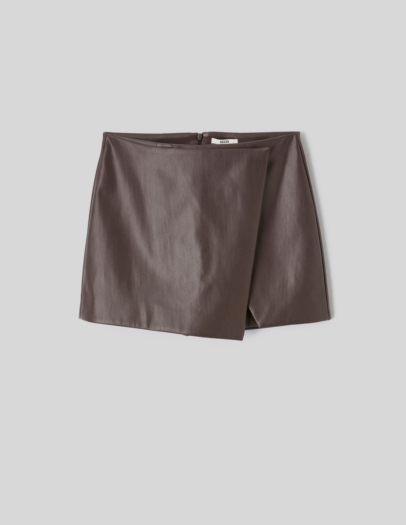 Jupe short effet enduit
