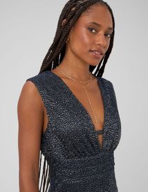 Robe longue imprim&eacute;e