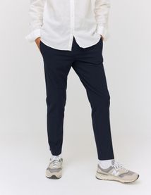 Pantalon de ville fluide uni