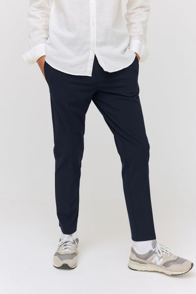 Pantalon de ville fluide uni