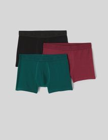 Lot de 3 boxers unis