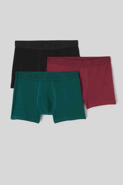 Lot de 3 boxers unis
