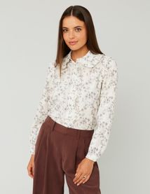 Chemise en broderie anglaise imprimée