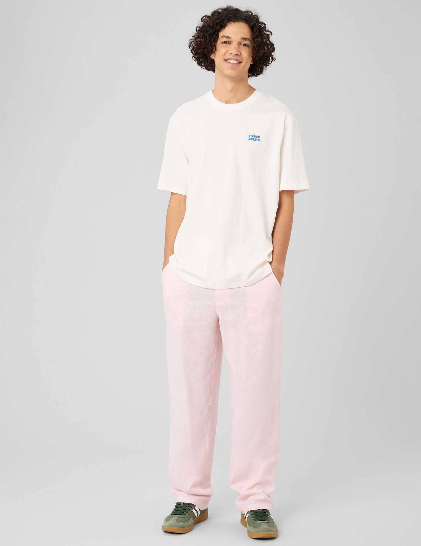 Pantalon de ville fluide viscose lin