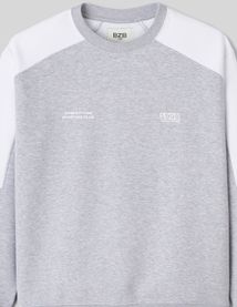 Sweat col rond colorblock