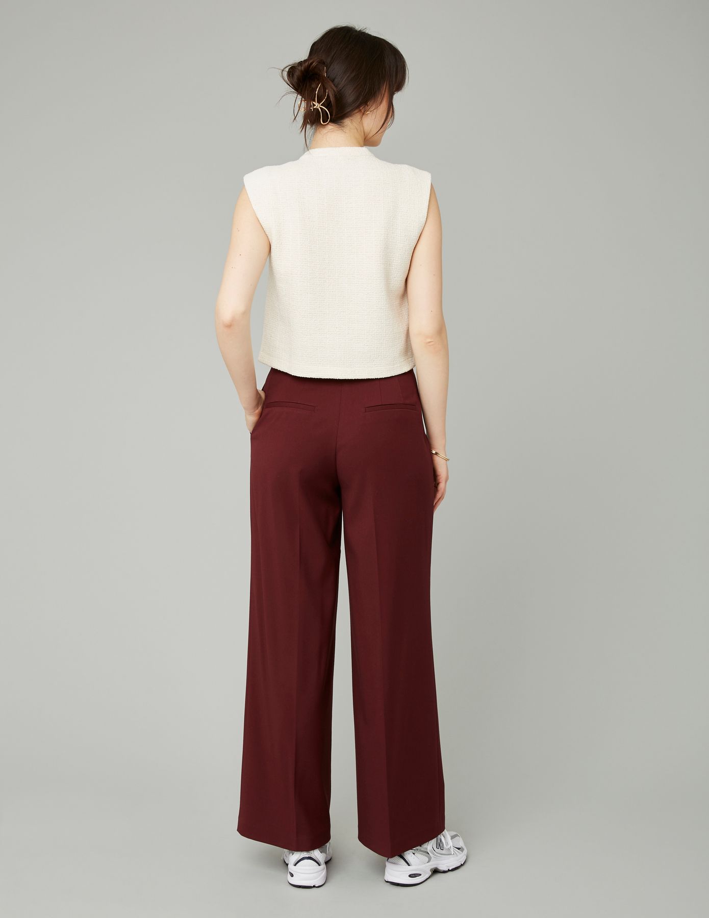 Pantalon large à pinces