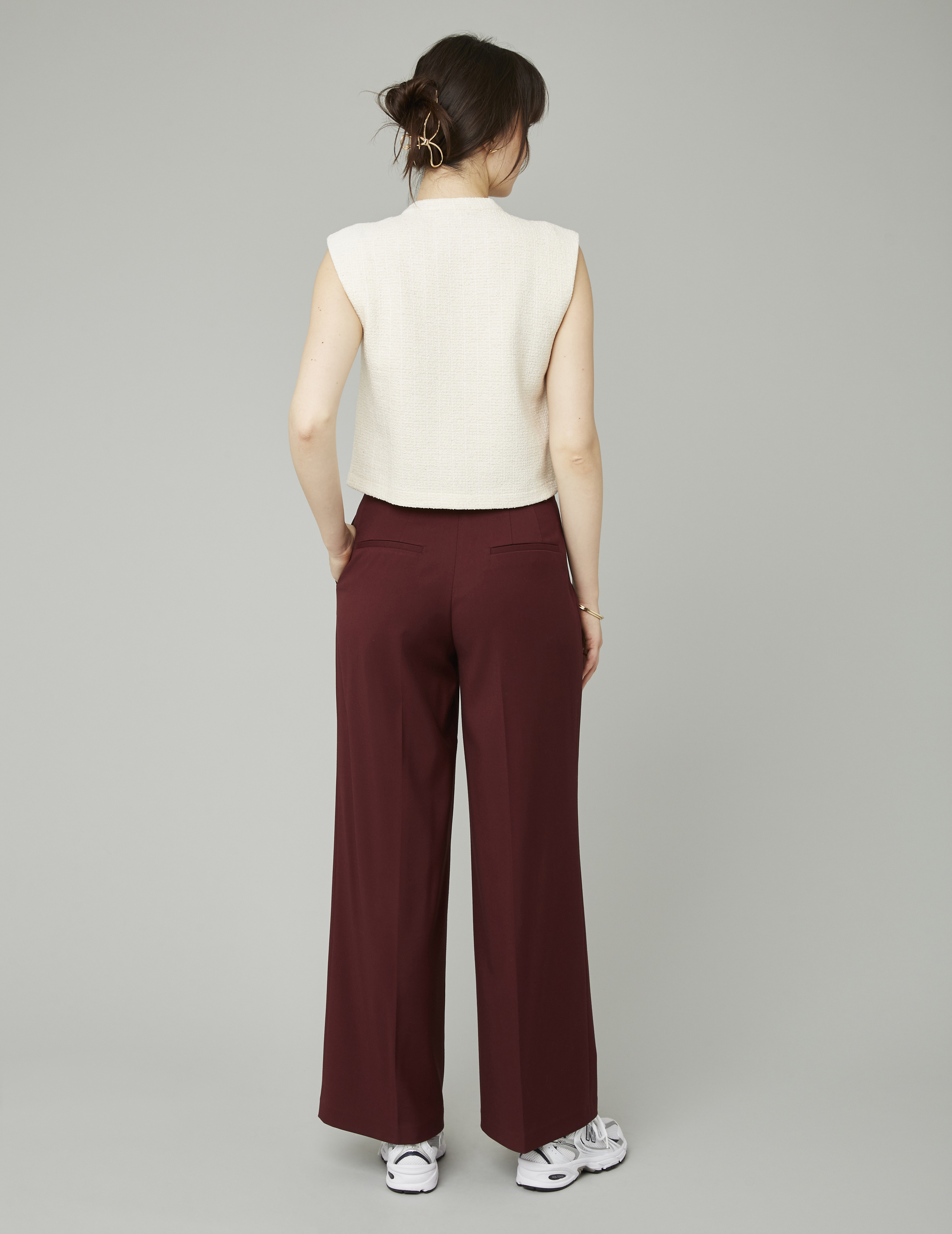 Pantalon large à pinces