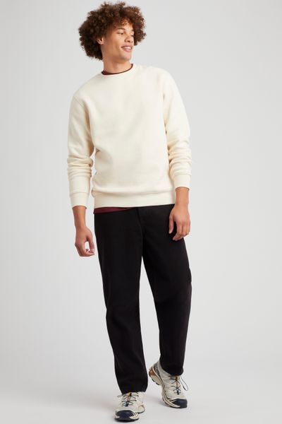 Sweat col rond brodé message