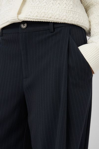 Pantalon balloon &agrave; rayures