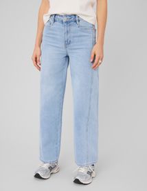 Jean wide leg &agrave; strass